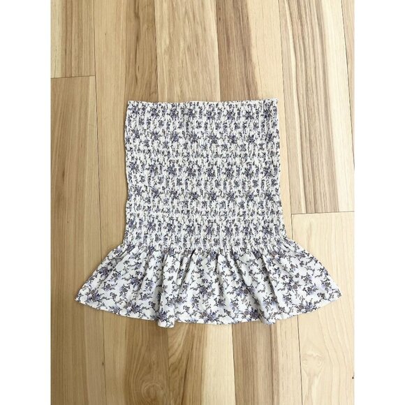 Missguided Rouched Floral Skirt US 6 EUC - Picture 1 of 3